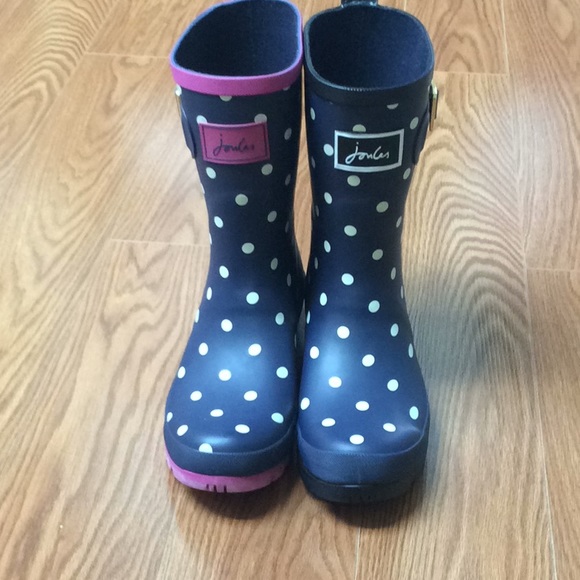 White Polka Dot Rain Boots Womens 